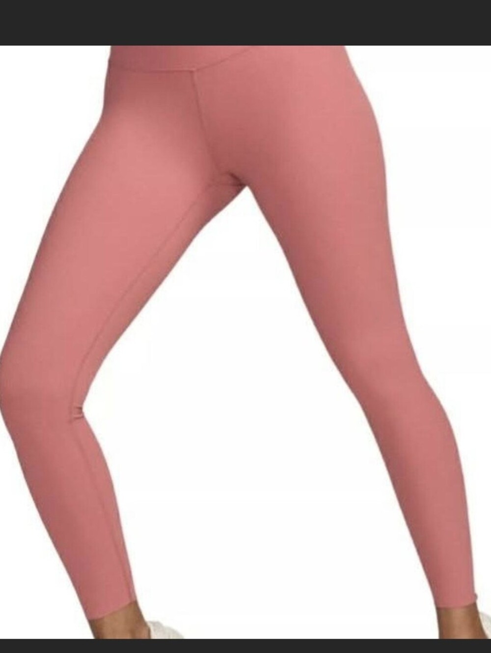 Nike Zenvy Ribbed High-Waisted Leggings Pink Gentle-Support NWT
